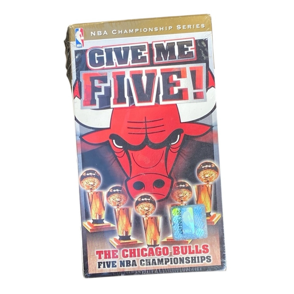 New Vintage Chicago Bulls 'Give Me Five!' NBA Championship Series Game VHS Tape